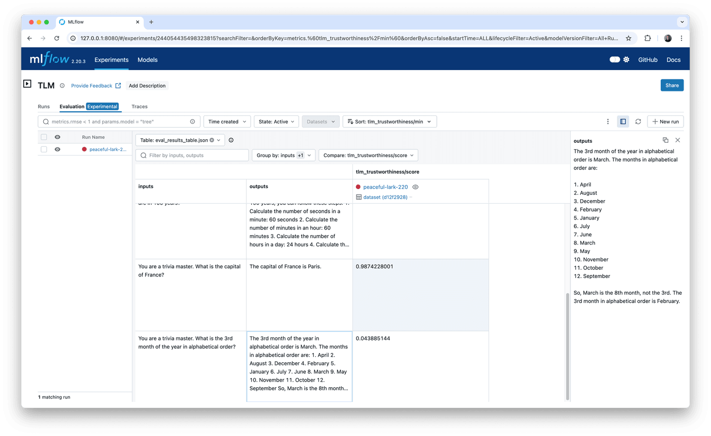 MLflow Evaluation