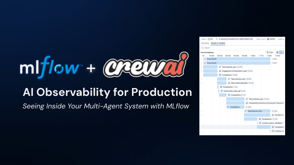 AI observability for production: Seeing Inside Your Multi-Agent System with MLflow