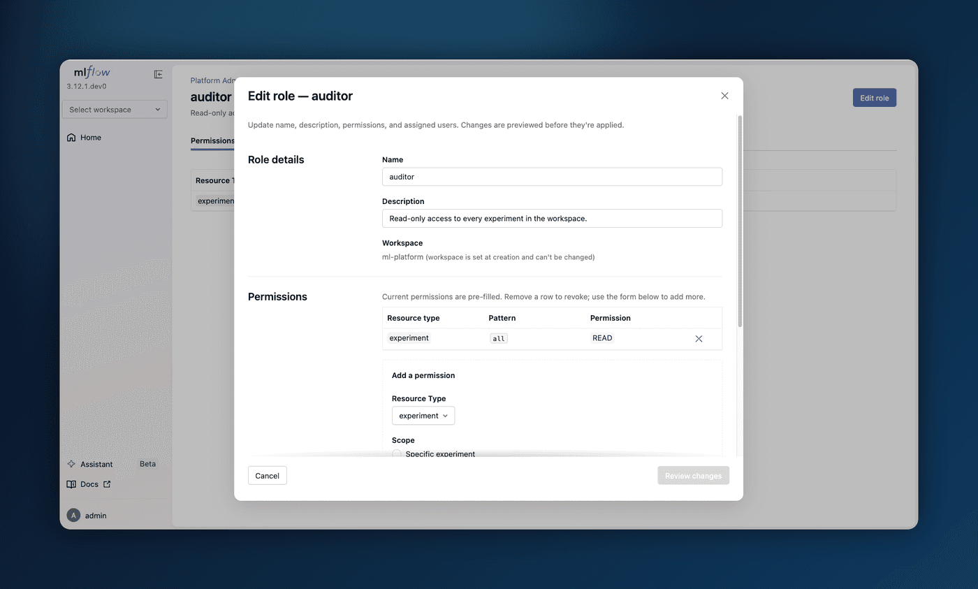 How to Manage your LLM Teams using MLflow's Role-Based Access Control